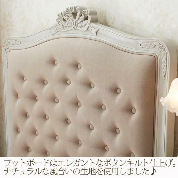 クラシカル木製ベッド（本体のみ・セミダブル）/Loire(ロワール) デザインベッド 画像3