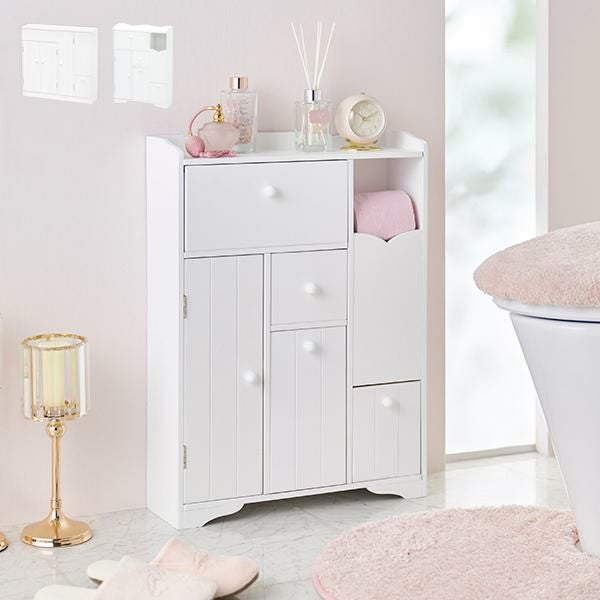 多機能トイレラック  ピンク　美品 直送】多機能トイレラック｜かわいいお姫様インテリア家具・雑貨の通販