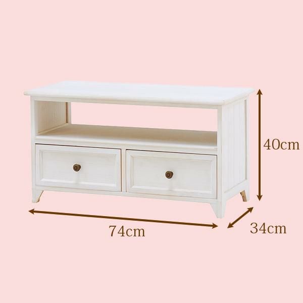 アンティーク風チェスト（ＴＶ台小）/Sucre(シュクレ) テレビ台・テレビボード 画像2