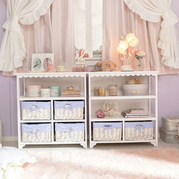 姫系　チェスト　送料込み　リボン　木製　完成品　ピンク　ロマプリ　可愛い　家具 GWキャンペーン ポイント10倍♪ ～5/7 AM10:00まで】【直送】フリル