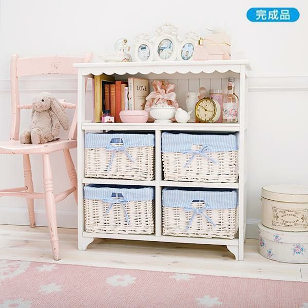 直送】フリルオープンチェスト(4杯)｜かわいいお姫様インテリア家具