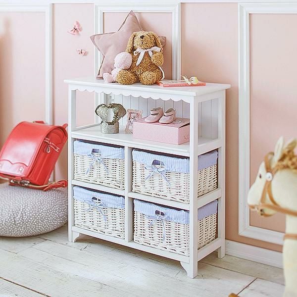 直送】フリルオープンチェスト(4杯)｜かわいいお姫様インテリア家具