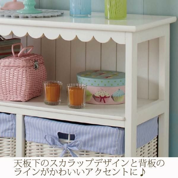 直送】フリルオープンチェスト(4杯)｜かわいいお姫様インテリア家具