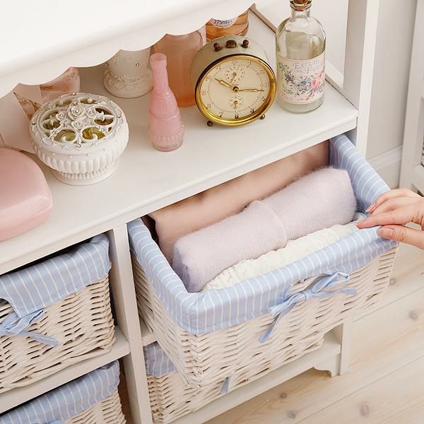 直送】フリルオープンチェスト(4杯)｜かわいいお姫様インテリア家具