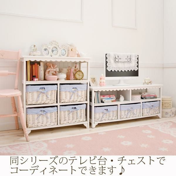 ロマンティックプリンセス　フリルオープンチェストまとめ売り 直送】フリルオープンチェスト(4杯)｜かわいいお姫様インテリア家具