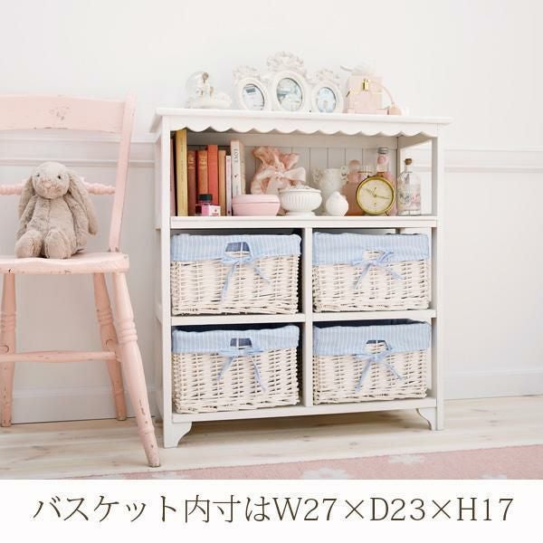 直送】フリルオープンチェスト(4杯)｜かわいいお姫様インテリア家具
