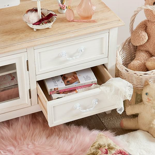 直送】アンティーク風TV台小/Arbre(アーブル)｜かわいいお姫様