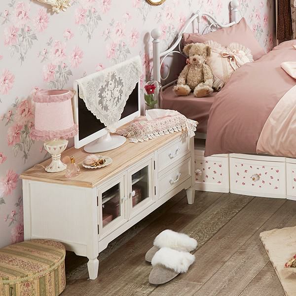 直送】アンティーク風TV台小/Arbre(アーブル)｜かわいいお姫様