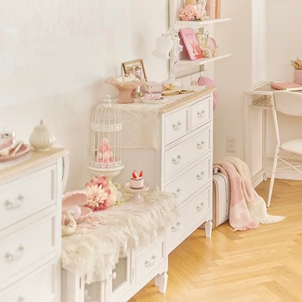 直送】アンティーク風TV台小/Arbre(アーブル)｜かわいいお姫様