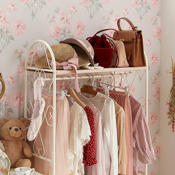 直送】フリルハンガーラック(2杯)/peche(ペッシュ)｜かわいいお姫様