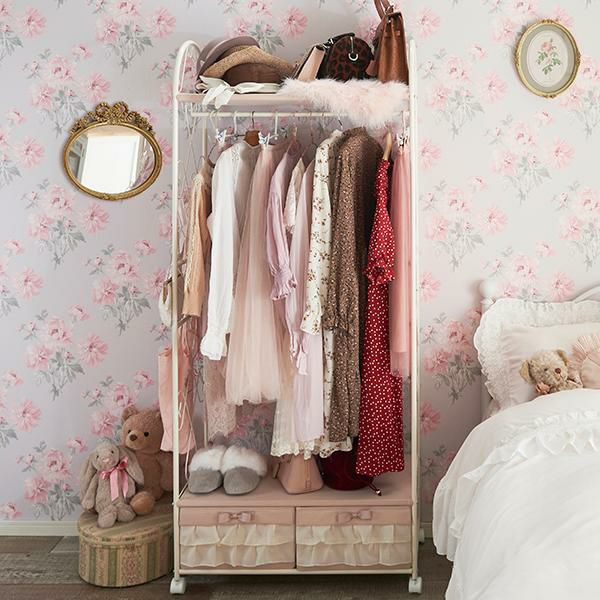 フリルハンガーラック（２杯）／peche(ペッシュ) ハンガーラック・パイプハンガー 画像6