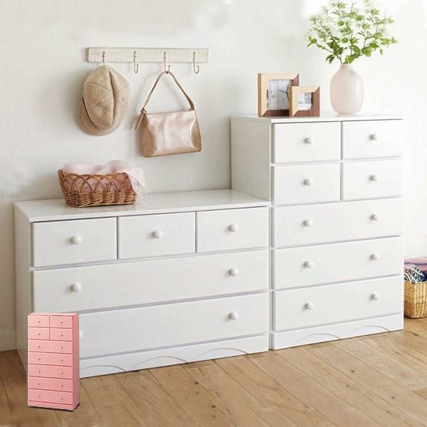 木製チェスト(６０ｃｍ幅・９杯) タンス・チェスト 画像1