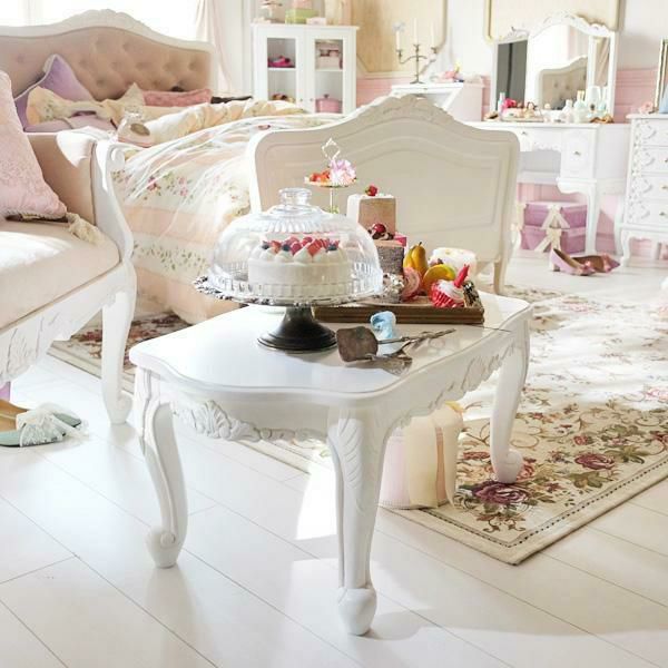 直送】アンティーク風ローテーブル(小)/Noble(ノーブル)｜かわいい