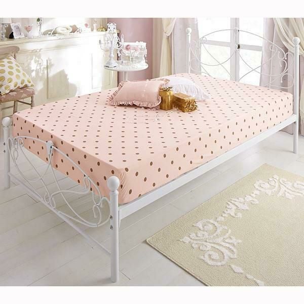 直送】アイアンベッド/天蓋無し(シングル・本体のみ)｜かわいいお姫様