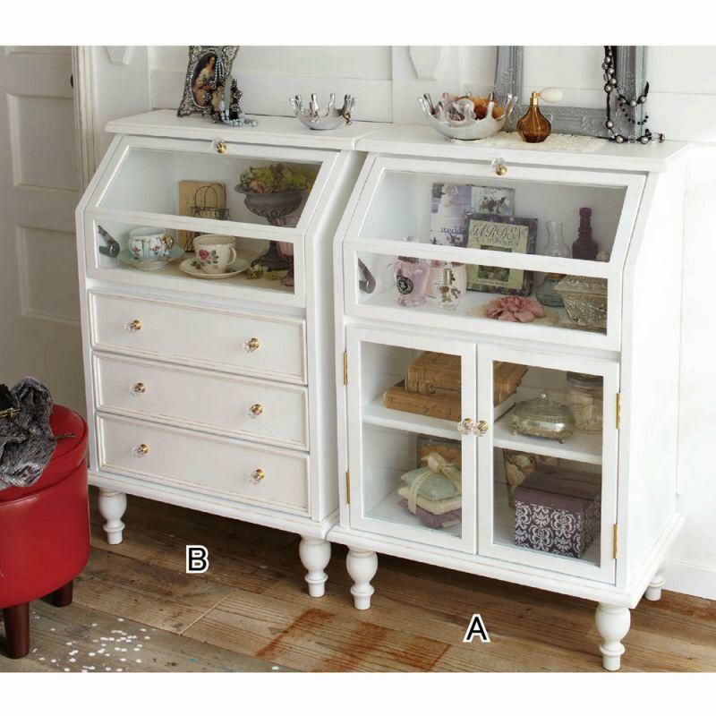 直送】ディスプレイキャビネット｜かわいいお姫様インテリア家具・雑貨