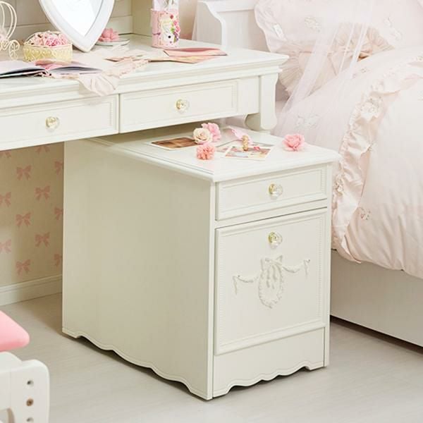 直送】プリンセスデスクワゴン｜かわいいお姫様インテリア家具・雑貨の