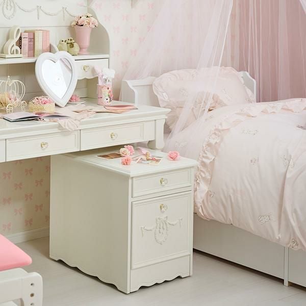 直送】プリンセスデスクワゴン｜かわいいお姫様インテリア家具・雑貨の