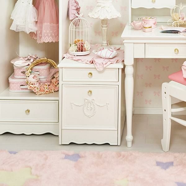 直送】プリンセスデスクワゴン｜かわいいお姫様インテリア家具・雑貨の
