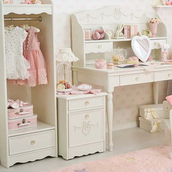 直送】プリンセスデスクワゴン｜かわいいお姫様インテリア家具・雑貨の