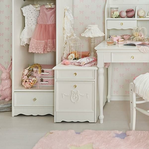 直送】プリンセスデスクワゴン｜かわいいお姫様インテリア家具・雑貨の