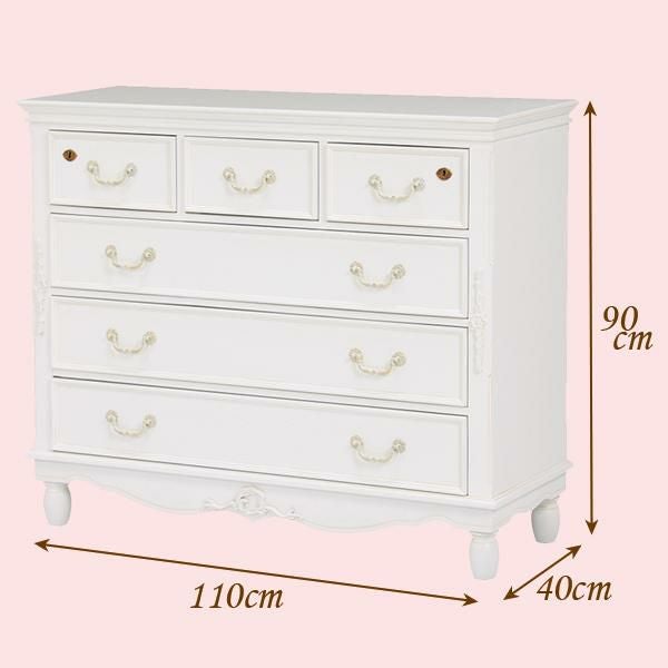 アンティーク風チェスト（大）/Soleil(ソレイユ) タンス・チェスト 画像2