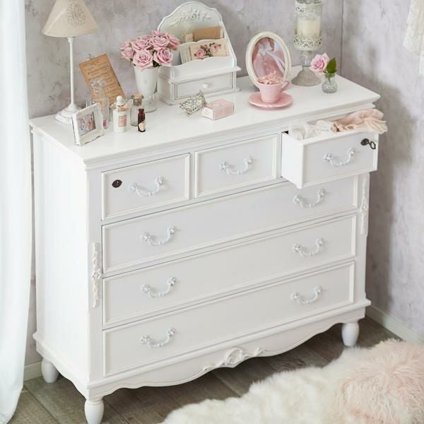 直送】アンティーク風チェスト(大)/Soleil(ソレイユ)｜かわいいお姫様