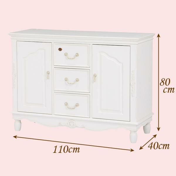 アンティーク風キャビネット/Soleil(ソレイユ) キャビネット 画像2