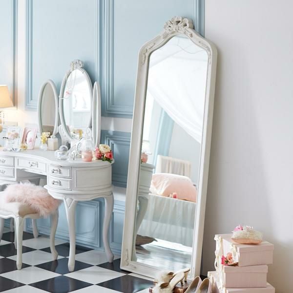 直送】クラシカル大判ミラー(幅65cm)/Loire(ロワール)｜かわいいお姫様