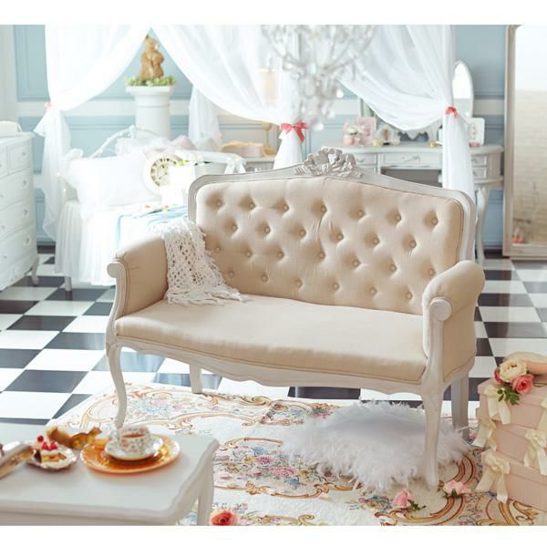 今ならポイント10倍 ♪～3/16 AM10:00まで】【直送】リボンソファ