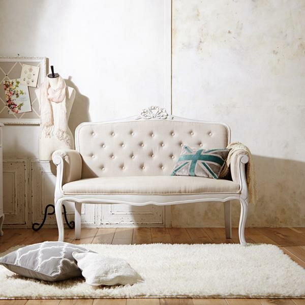 直送】クラシカルソファ(2人用)/Loire(ロワール)｜かわいいお姫様