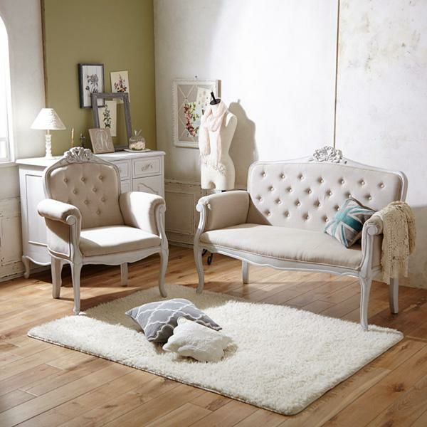 直送】クラシカルソファ(1人用)/Loire(ロワール)｜かわいいお姫様