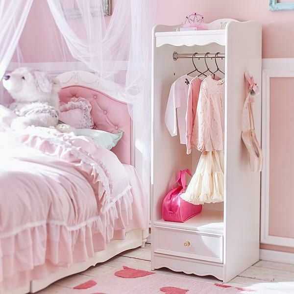 直送】プリンセスユニットラック(ミニハンガーラック)｜かわいいお姫様