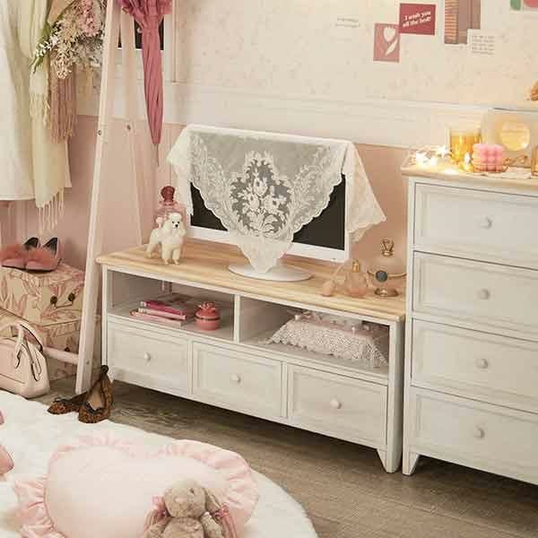 直送】フレンチカントリー風テレビ台(B・大)｜かわいいお姫様