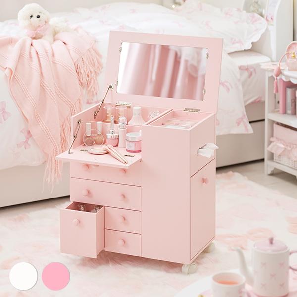 たっぷり収納コスメワゴン コスメワゴン・メイクボックス 画像1