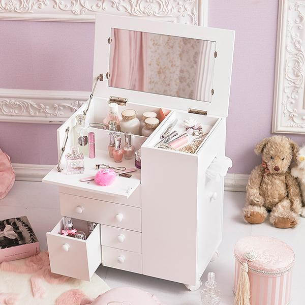 たっぷり収納コスメワゴン コスメワゴン・メイクボックス 画像2