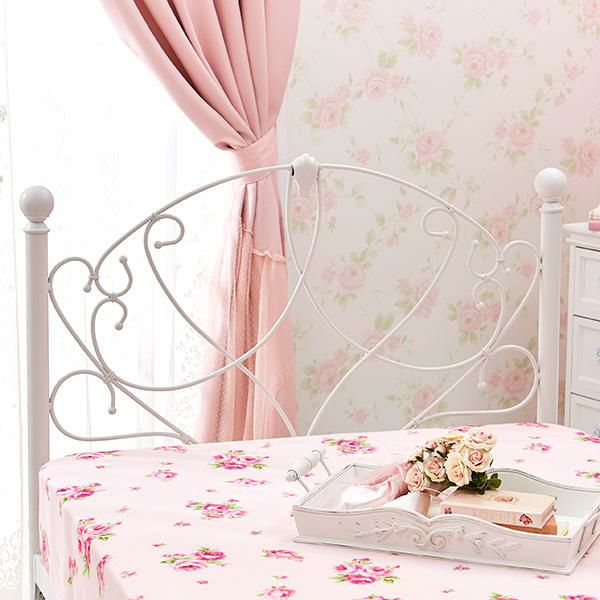 直送】アイアンベッド/天蓋無し(セミダブル・本体のみ)｜かわいい