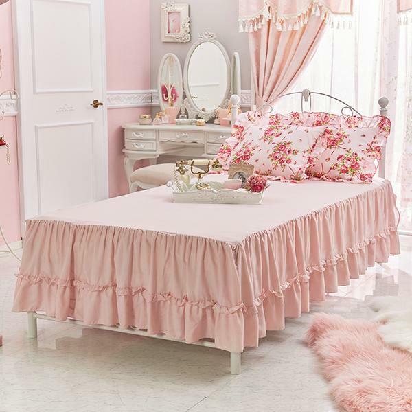 直送】アイアンベッド/天蓋無し(セミダブル・本体のみ)｜かわいい