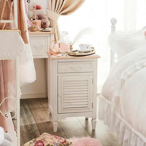 直送】アンティーク風サイドチェスト/Arbre(アーブル)｜かわいいお姫様