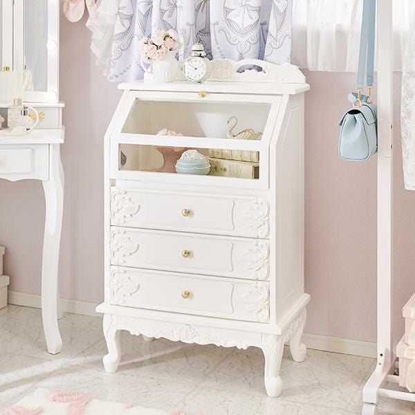 直送】アンティーク風ディスプレイキャビネット/Noble(ノーブル