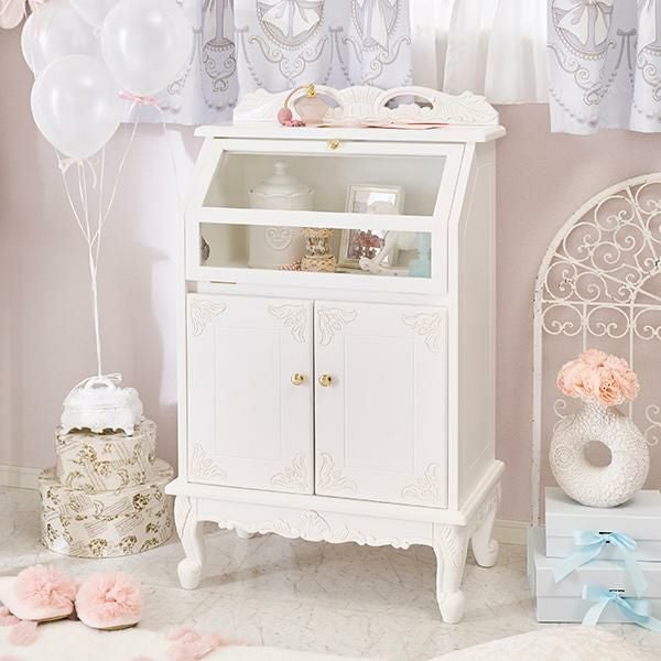 直送】アンティーク風ディスプレイキャビネット/Noble(ノーブル