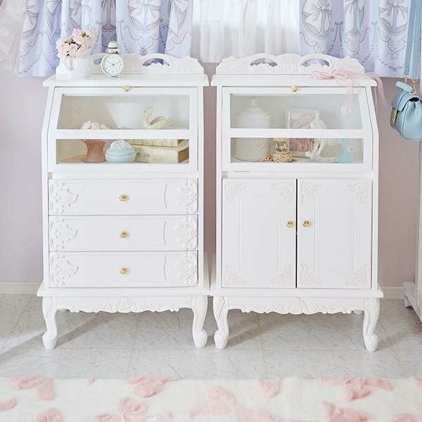 直送】アンティーク風ディスプレイキャビネット/Noble(ノーブル