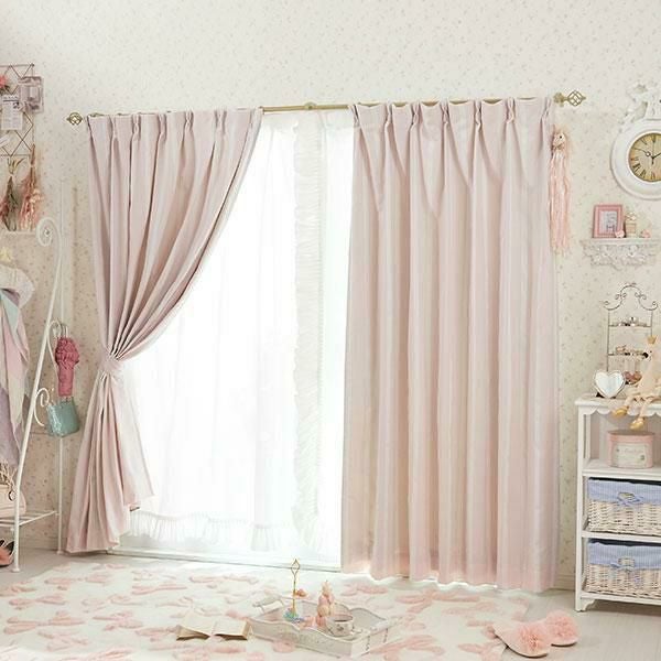 直送】カーテン/リボンテープ調(遮光あり・100×150)｜かわいいお姫様