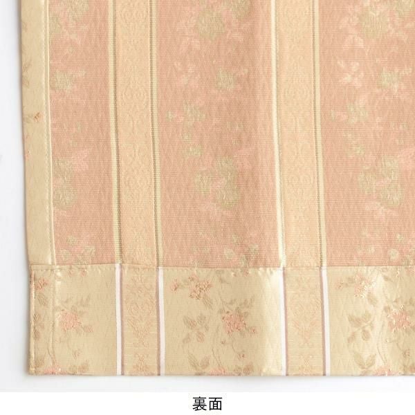 ローズストライプ柄ジャガードカーテン（ローズ・幅２００ｃｍ×丈１４０～１５８ｃｍ・１枚） オーダーカーテン（遮光なし） 画像4