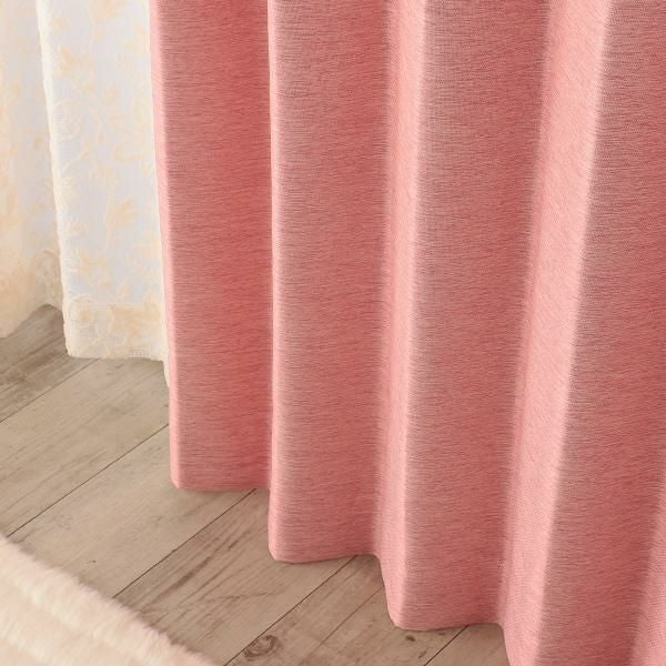 遮光カーテン（ローズ・幅２００ｃｍ×丈１２０～１３８ｃｍ・１枚） オーダー遮光カーテン 画像2