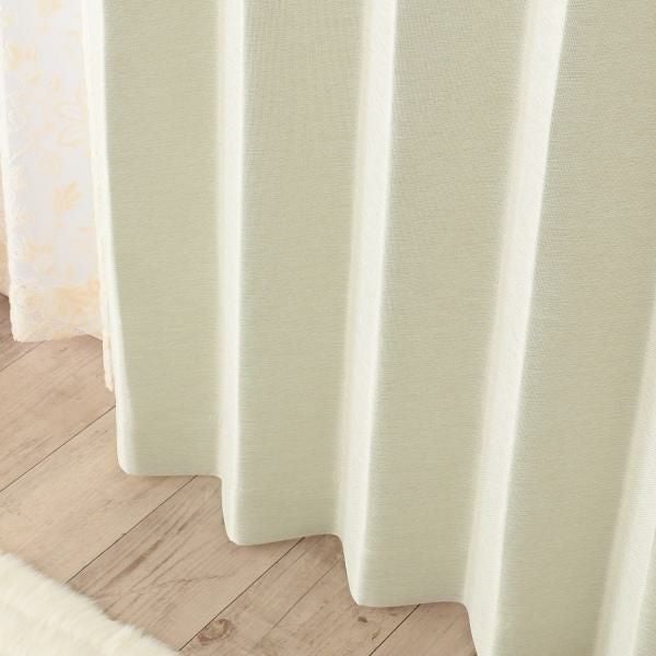 遮光カーテン（アイボリー・幅２００ｃｍ×丈２００～２１８ｃｍ・１枚） オーダー遮光カーテン 画像2