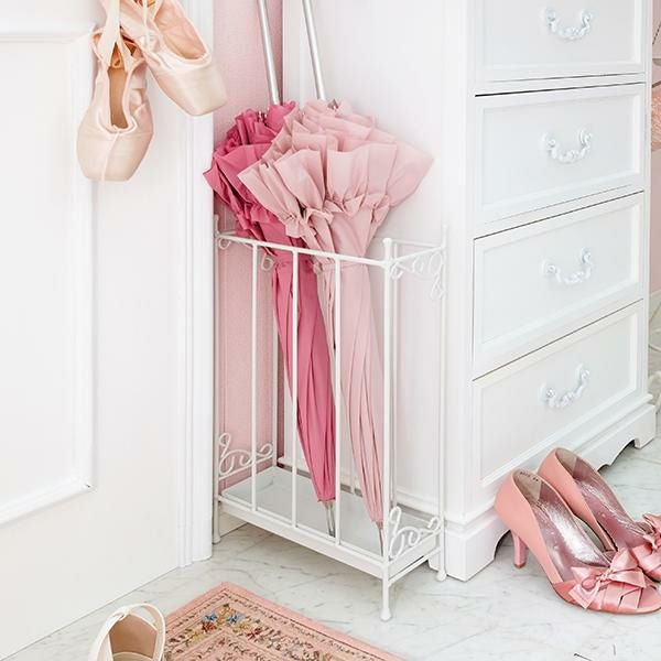 直送】コンパクトアイアン傘立て｜かわいいお姫様インテリア家具・雑貨