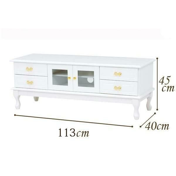 取っ手が選べる猫脚テレビ台大/Ruban(リュバン) 大型テレビ対応 画像3