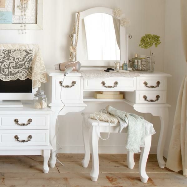 直送】取っ手が選べる猫脚ドレッサー/Ruban(リュバン)｜かわいいお姫様