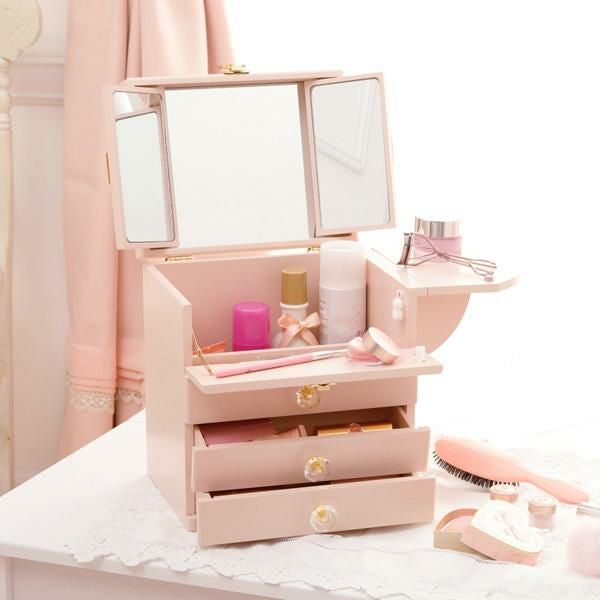 クリスタル取っ手コスメボックス コスメワゴン・メイクボックス 画像9