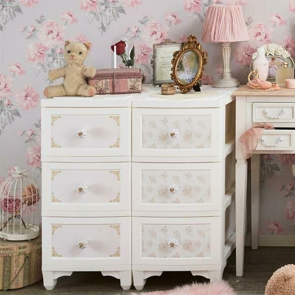 直送】ドレスチェンジチェスト3段/フレーム｜かわいいお姫様インテリア